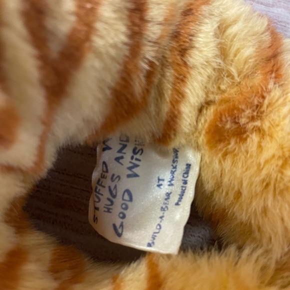 Build A Bear Workshop Tabby Fat Cat 16" Orange Plush Kitty Stuffed Animal Meows - Picture 6 of 8